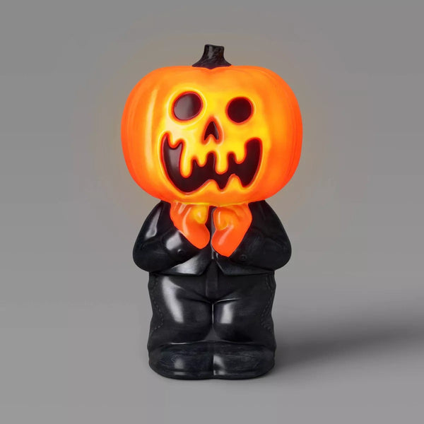 12.2" Scared Jack Lit Blow Mold Halloween