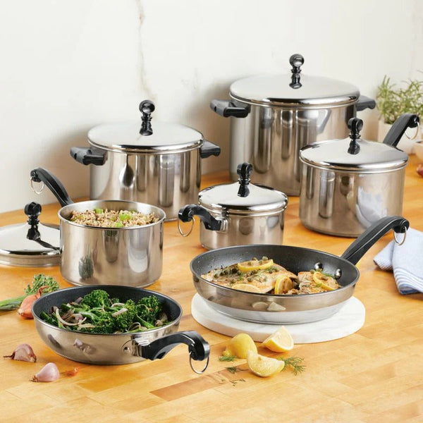 Classic Series Stainless Steel 15-Piece Cookware Set