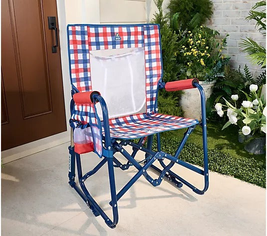 Outdoor Freestyle Rocker Foldable Rocking Camp Chair