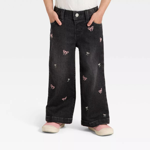 Toddler Girls' Embroidered Wide Leg ...